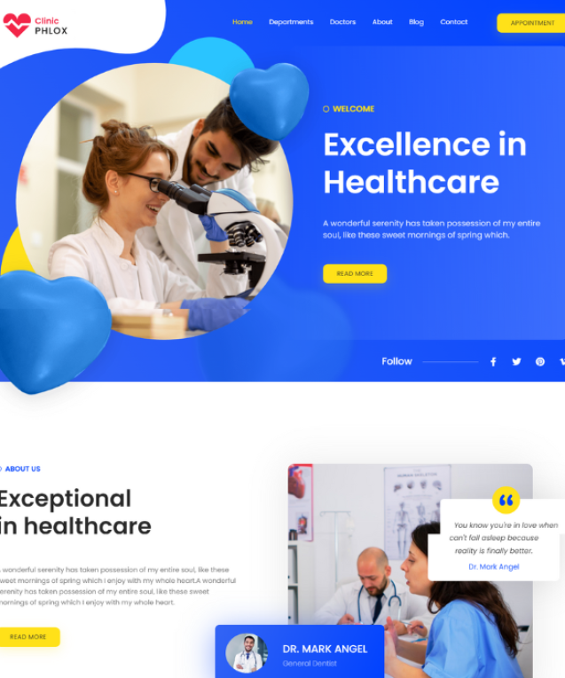 Clinic Medical Website Demo